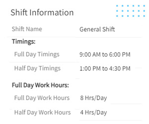 Shift Info